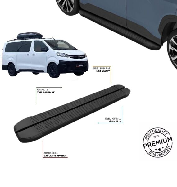 OPEL VIVARO B UZUN ŞASE 2017 2018 2019 2020 2021 2022 2023 2024 2025 2026 SLN SİYAH YAN BASAMAK