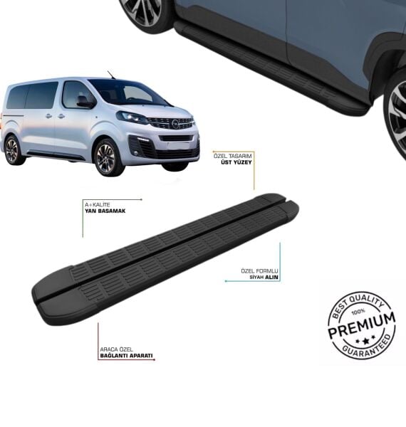 OPEL ZAFIRA LIFE ! KISA ! ŞASE 2019 2020 2021 2022 2023 2024 2025 2026 SLN SİYAH YAN BASAMAK