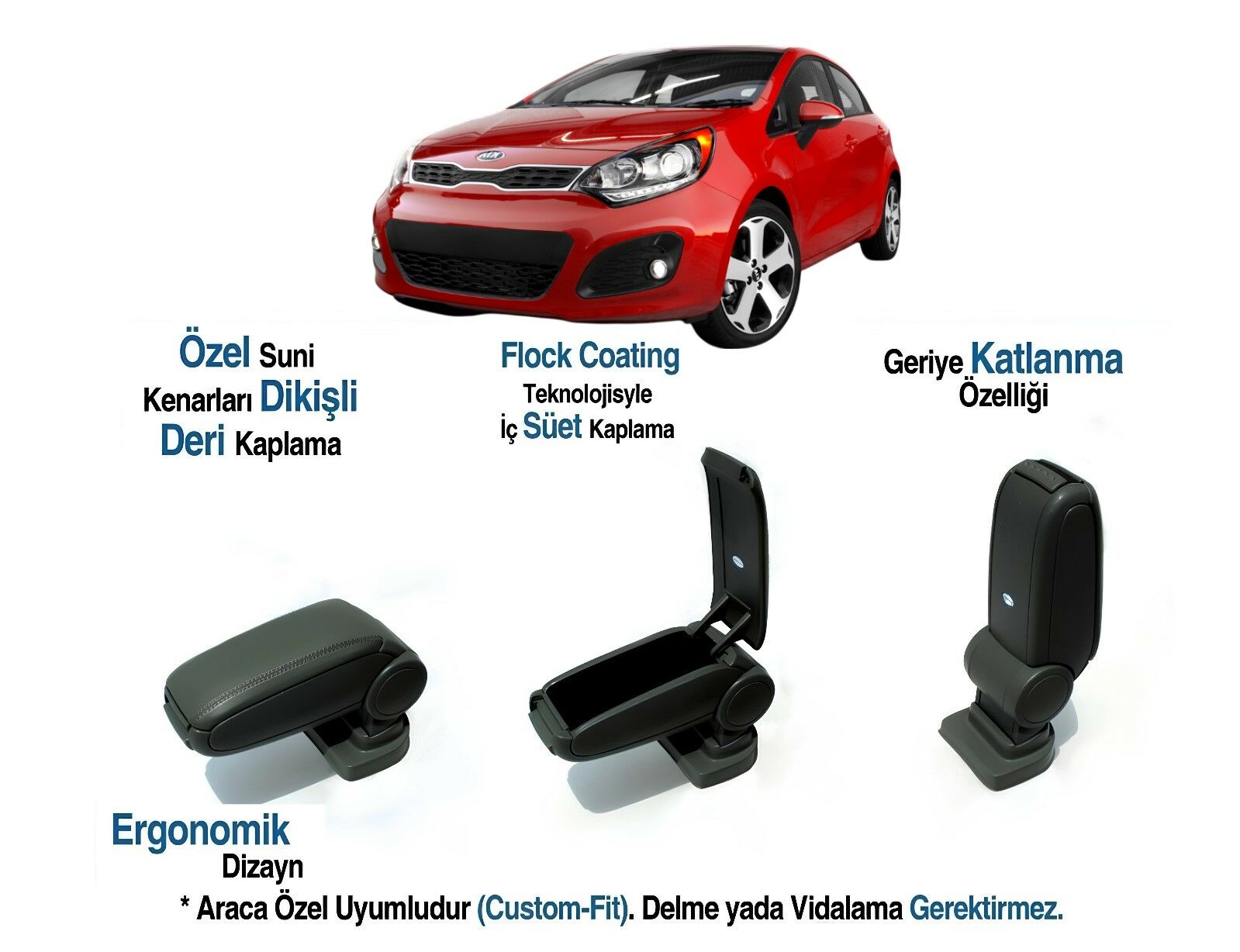 K2  RIO ARACA ÖZEL KOL DAYAMA VİDASIZ KOLÇAK 2011 2012 2013 2014 2015 2016