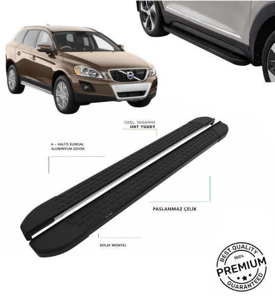 XC60 2009 2010 2011 2012 2013 2014 2015 2016 2017 ARACA ÖZEL NEVADA SİYAH YAN BASAMAK
