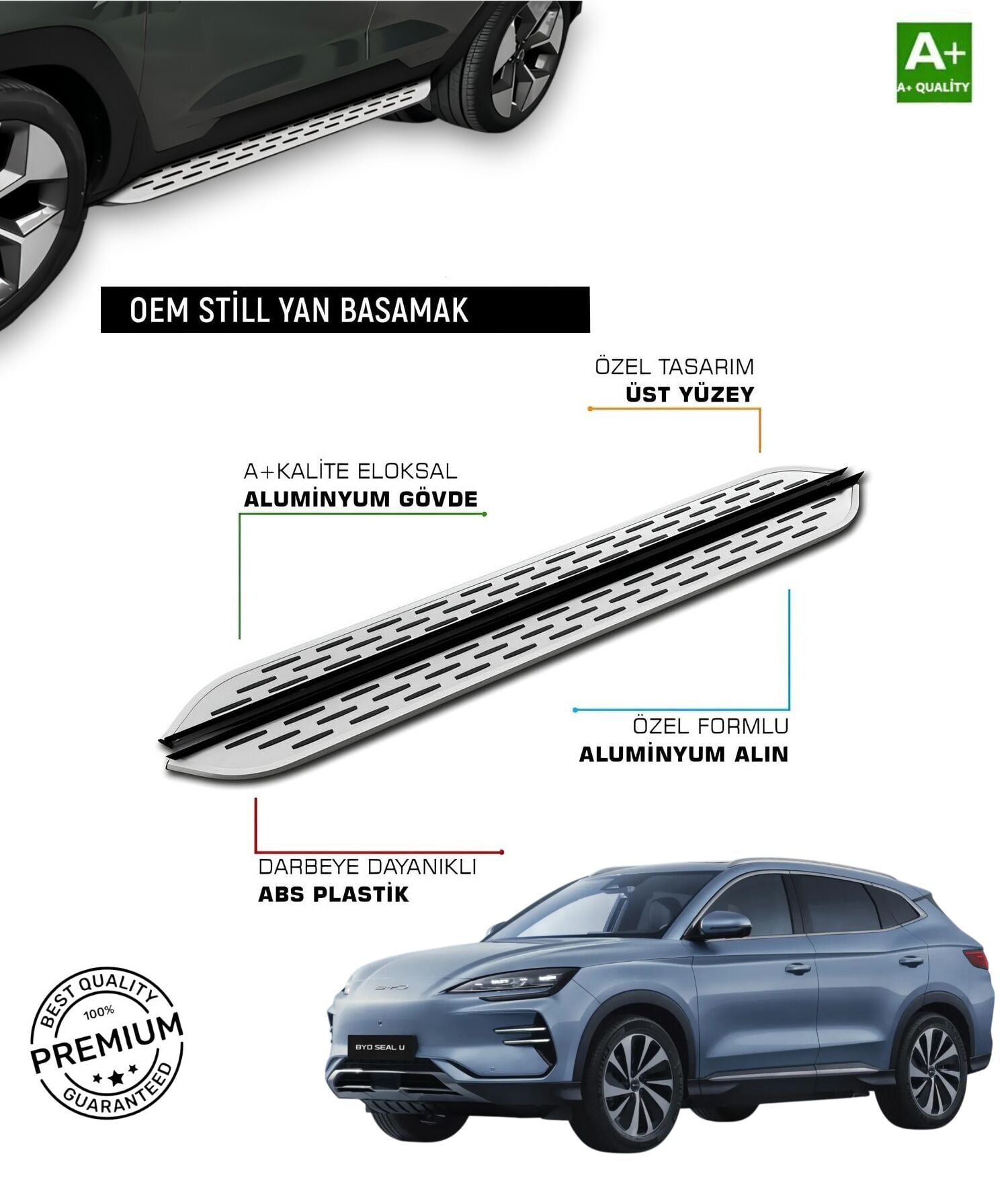 BYD Seal U ELEKTRİKLİ Yan Basamak 2022 2023 2024 2025 2026