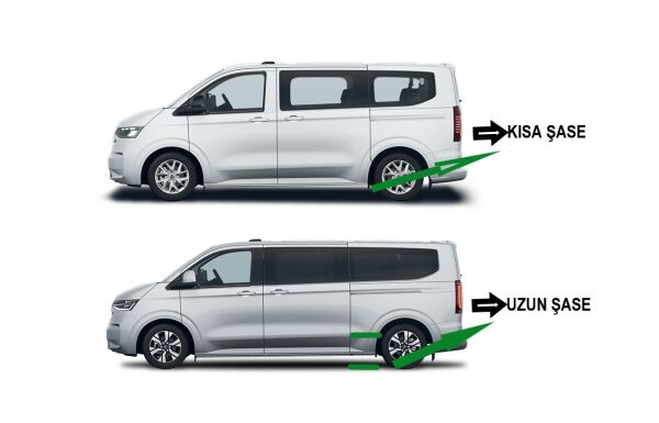 TRANSPORTER T7 KOMBİ UZUN ŞASE YAN BASAMAK 2025 2026 2027 KROM