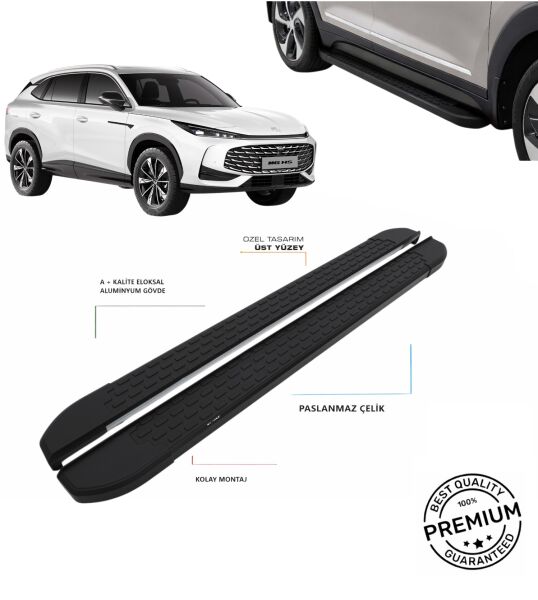 MG HS (ELEKTRİKLİ MODEL) 2022 2023 2024 ARACA ÖZEL NEVADA SİYAH YAN BASAMAK