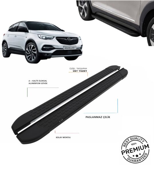GRANDLAND-X 2017 2018 2019 2020 2021 2022 2023 2024 ARACA ÖZEL NEVADA SİYAH YAN BASAMAK