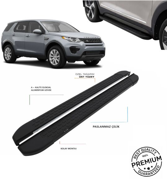 DİSCOVERY SPORT 1 2014 2015 2016 2017 2018 2019 ARACA ÖZEL NEVADA SİYAH YAN BASAMAK