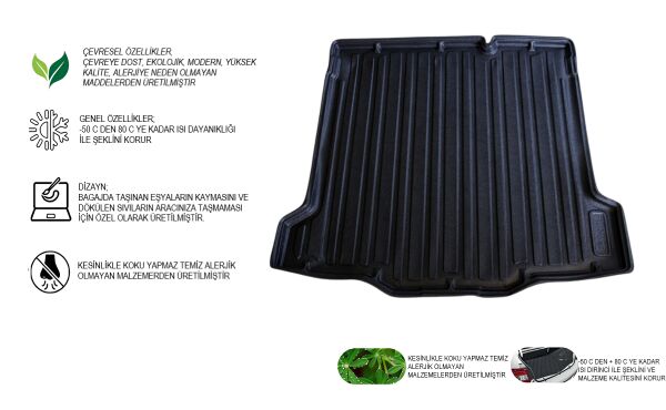 FOCUS 5 * SEDAN * İNCE STEPNE 2018 2019 2020 2021 2022 2023 2024 2025 2026 ARACA ÖZEL BAGAJ HAVUZU