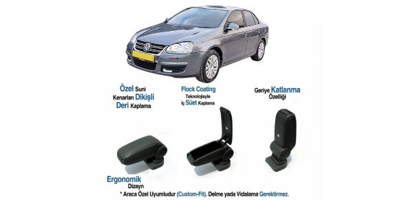 JETTA 2005 2006 2007 2008 2009 ARACA ÖZEL KOL DAYAMA KOLÇAK VİDASIZ