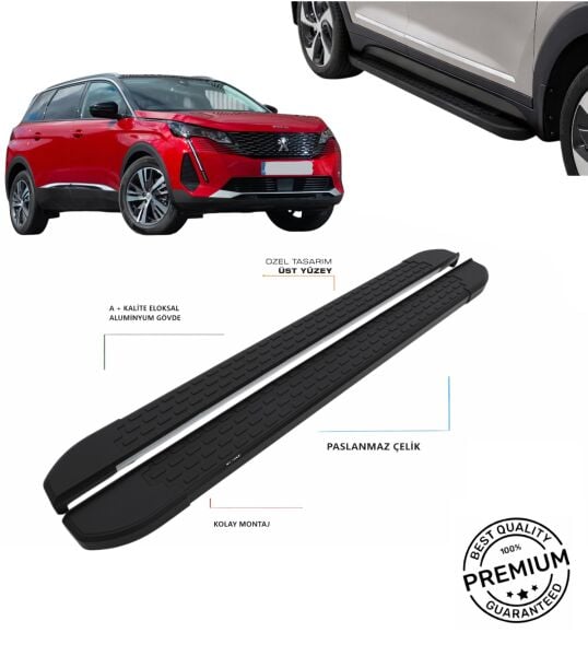 ''3008'' 2016 2017 2018 2019 2020 2021 2022 2023 2024 ARACA ÖZEL NEVADA SİYAH YAN BASAMAKLIK