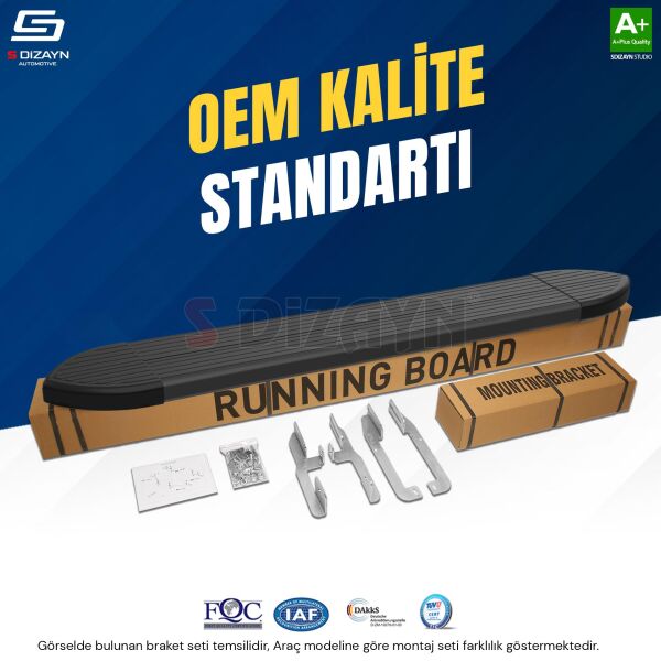 Nissan Qashqai 3 Skyline Siyah Yan Basamak 2021202 2023 2024 2025 2026 2027 A+ Kalite