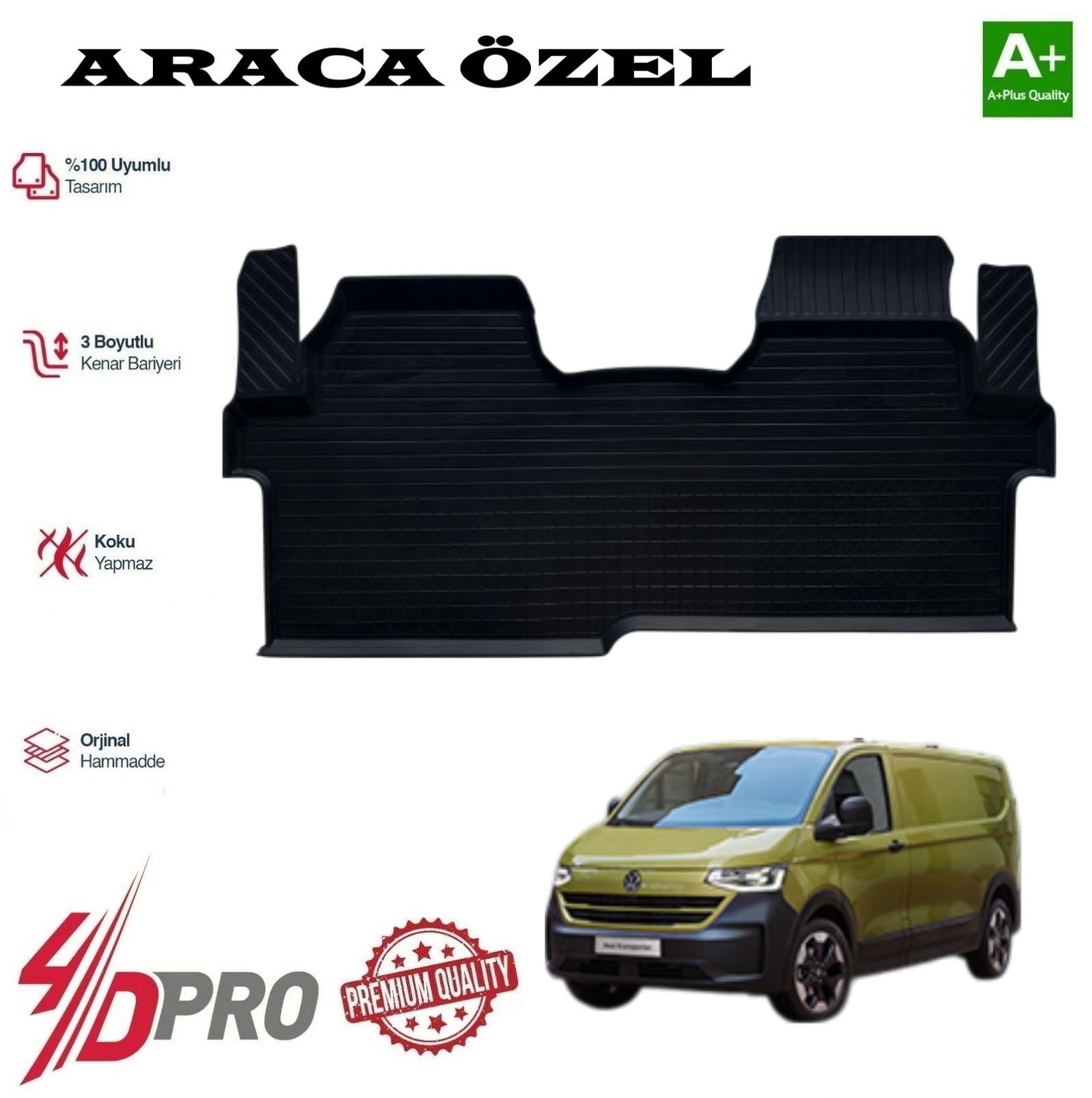 TRANSPORTER PANEL VAN UZUN ŞASE 4D HAVUZLU KAVUÇUK PASPAS 2025 2026 2027