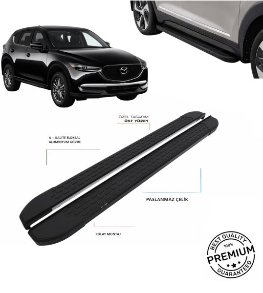 CX-5 2017 2018 2019 2020 2021 2022 2023 2024 2025 ARACA ÖZEL NEVADA SİYAH YAN BASAMAK