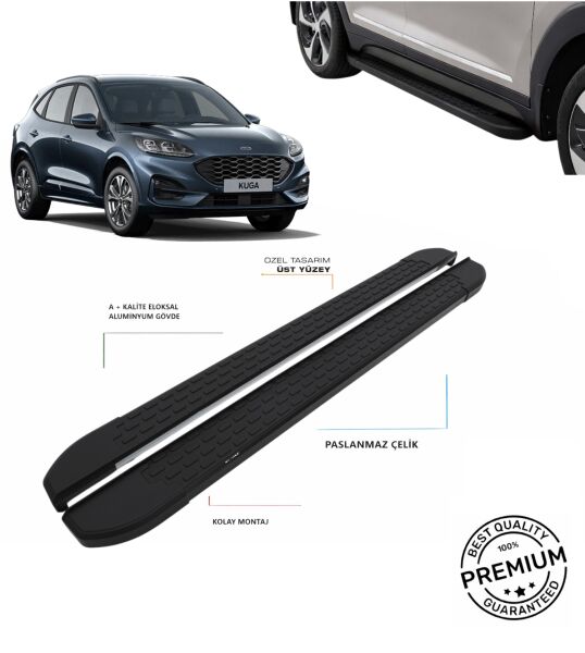 KUGA 2019 2020 2022 2023 2024 2025 ARACA ÖZEL NEVADA SİYAH YAN BASAMAK
