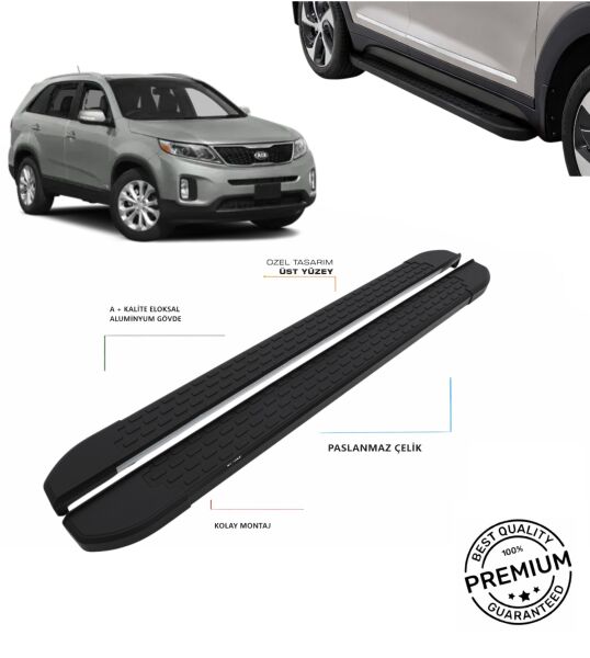 SORENTO 2014 2015 2016 2017 2018 2019 2020 ARACA ÖZEL NEVADA SİYAH YAN BASAMAK