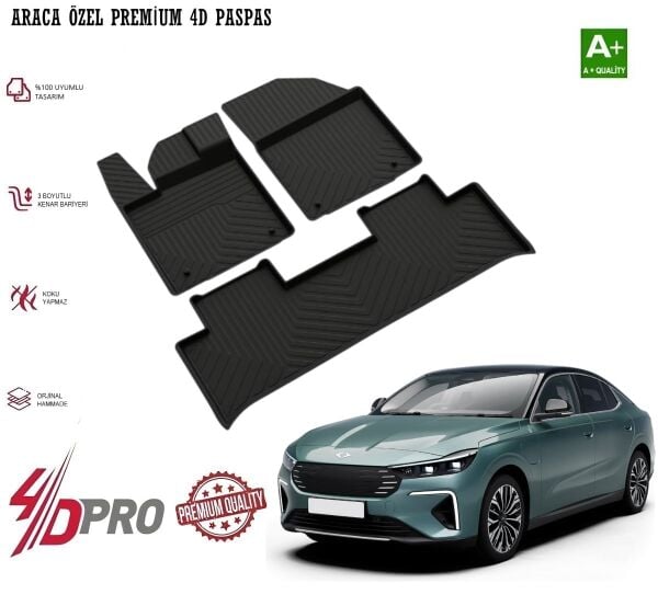 TOGG 10F ARACA ÖZEL 4D HAVUZLU PASPAS 2025 2026 2027