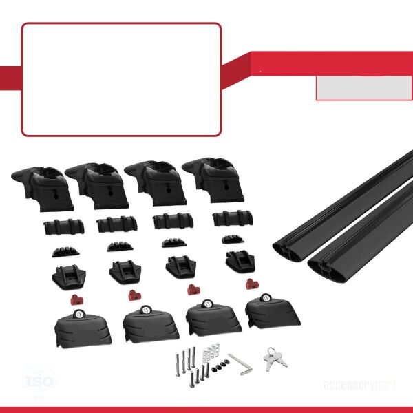 Fiat Panda Cross 2014 2015 2016 2017 2018 2019 2020 2021 2022 YÜK TAŞIMA ARA ATKI ÇİTASI SİYAH