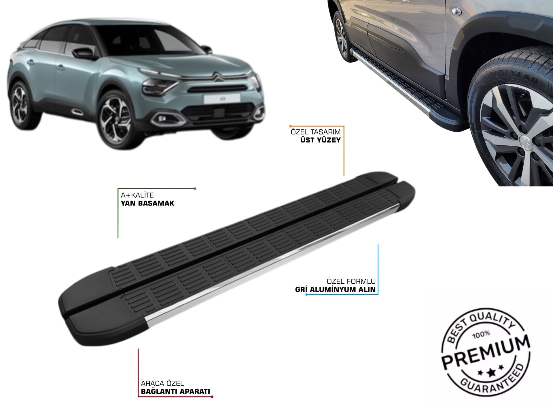 CITROEN C4 ARACA ÖZEL YAN BASAMAK S-LİNE 2021 2022 2023 2024 2025