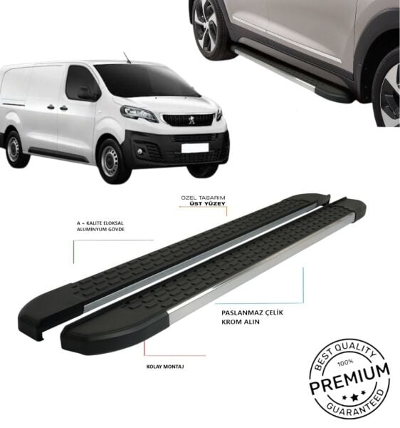 PEUGEOT EXPERT 2016 2017 2018 2019 2020 2021 2022 2023 2024 2025 ARACA UYUMLU YAN BASAMAK MSNVDK