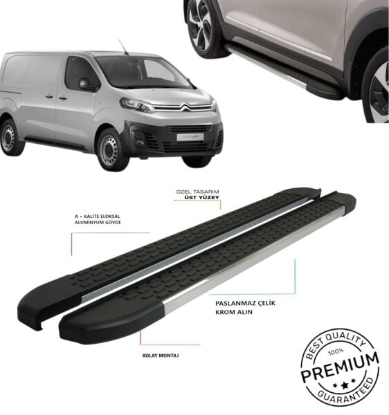 CİTROEN JUMPY 2017 2018 2019 2020 2021 2022 2023 2024 2025 YILLARI ARASI UYUMLU YAN BASAMAK MSNVDK