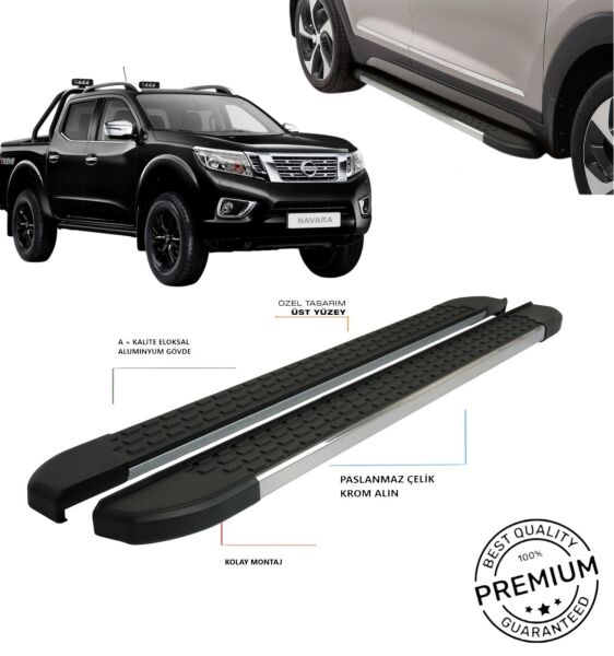 NİSSAN NAVARA YAN BASAMAK OMSA 2015 2016 2017 2018 2019 2020 MSNVDK
