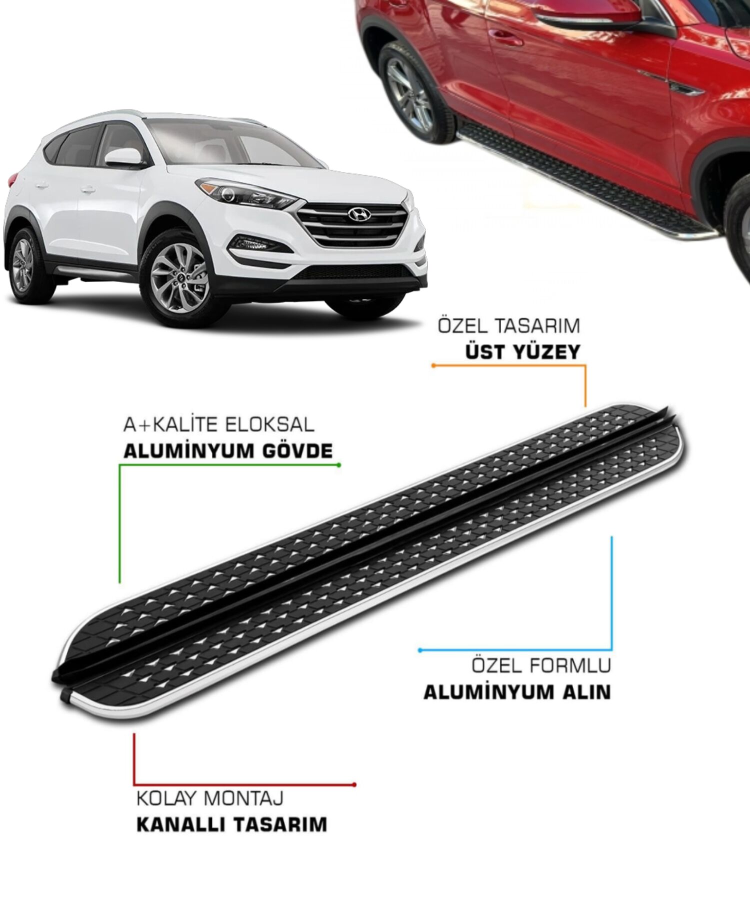 HYUNDAI TUCSON 3 2015 2016 2017 2018 2019 2020 YAN BASAMAK