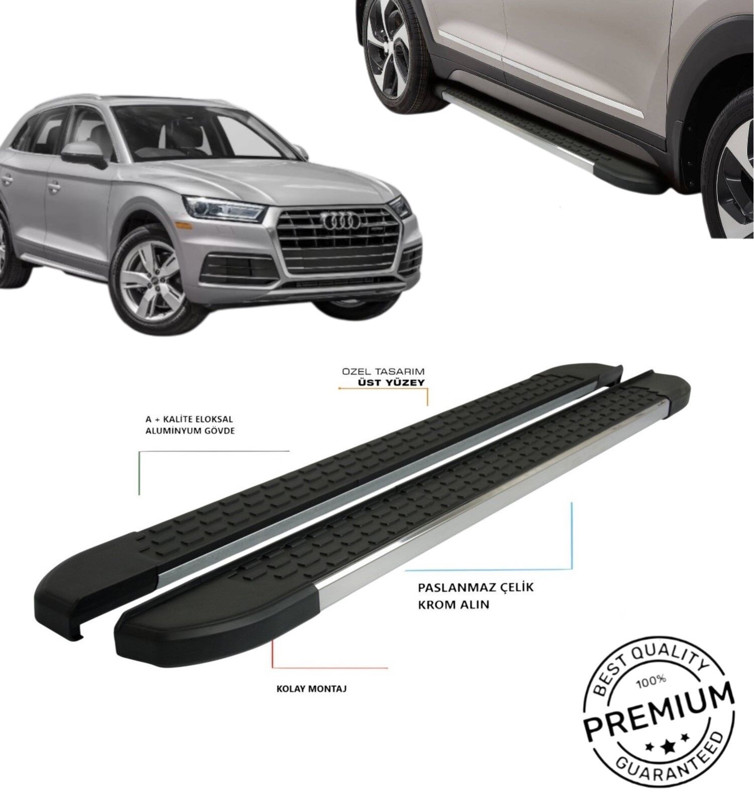 AUDİ Q5 YAN BASAMAK OMSA 2009 2010 2011 2012 2013 2014 2015 2016 2017 MSNVDK