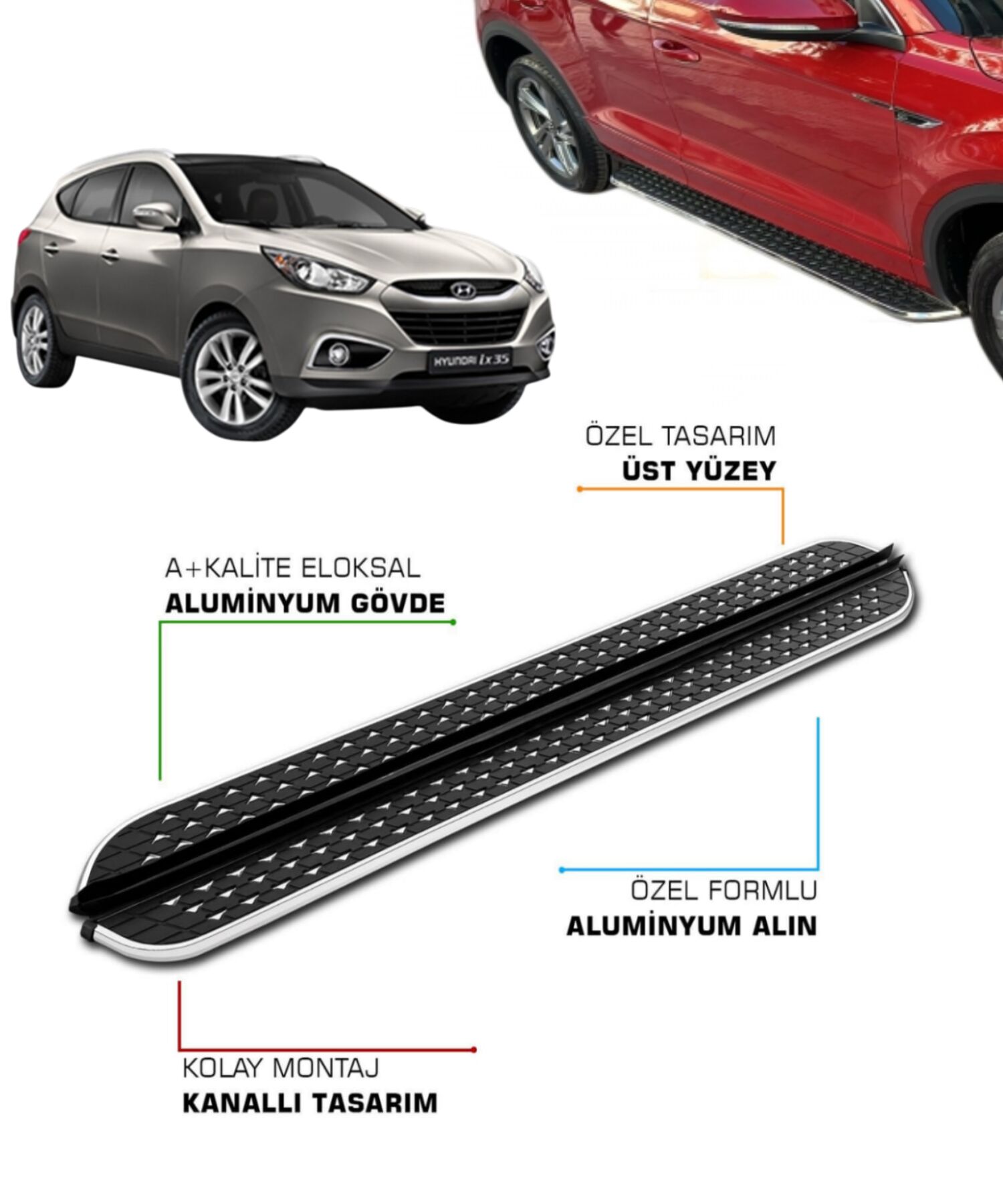 HYUNDAI IX 35 2009 2010 2011 2012 2013 2014 2015 YAN BASAMAK