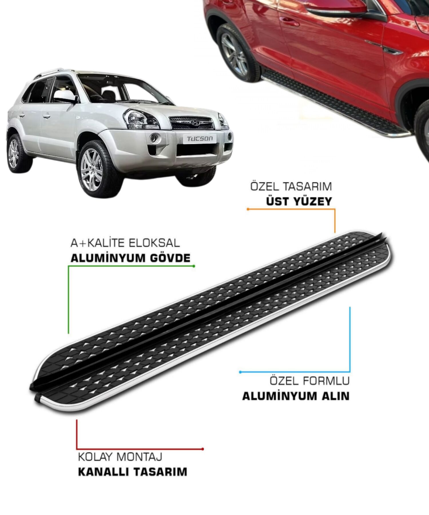 HYUNDAI TUCSON 2004 2005 2006 2007 2008 2009 YAN BASAMAK