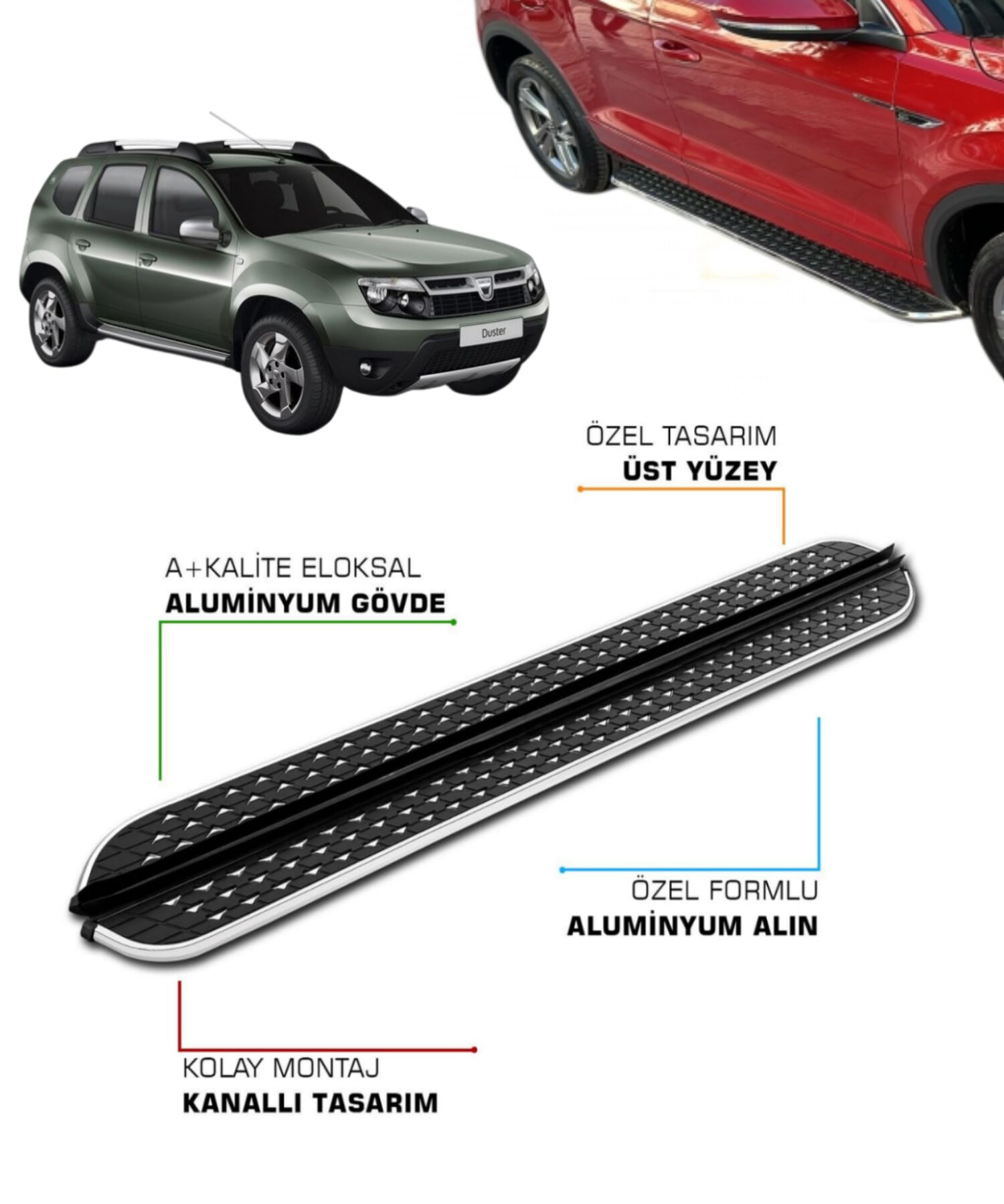 DACİA DUSTER 1 2010 2011 2012 2013 2014 2015 2016 2017 YAN BASAMAK