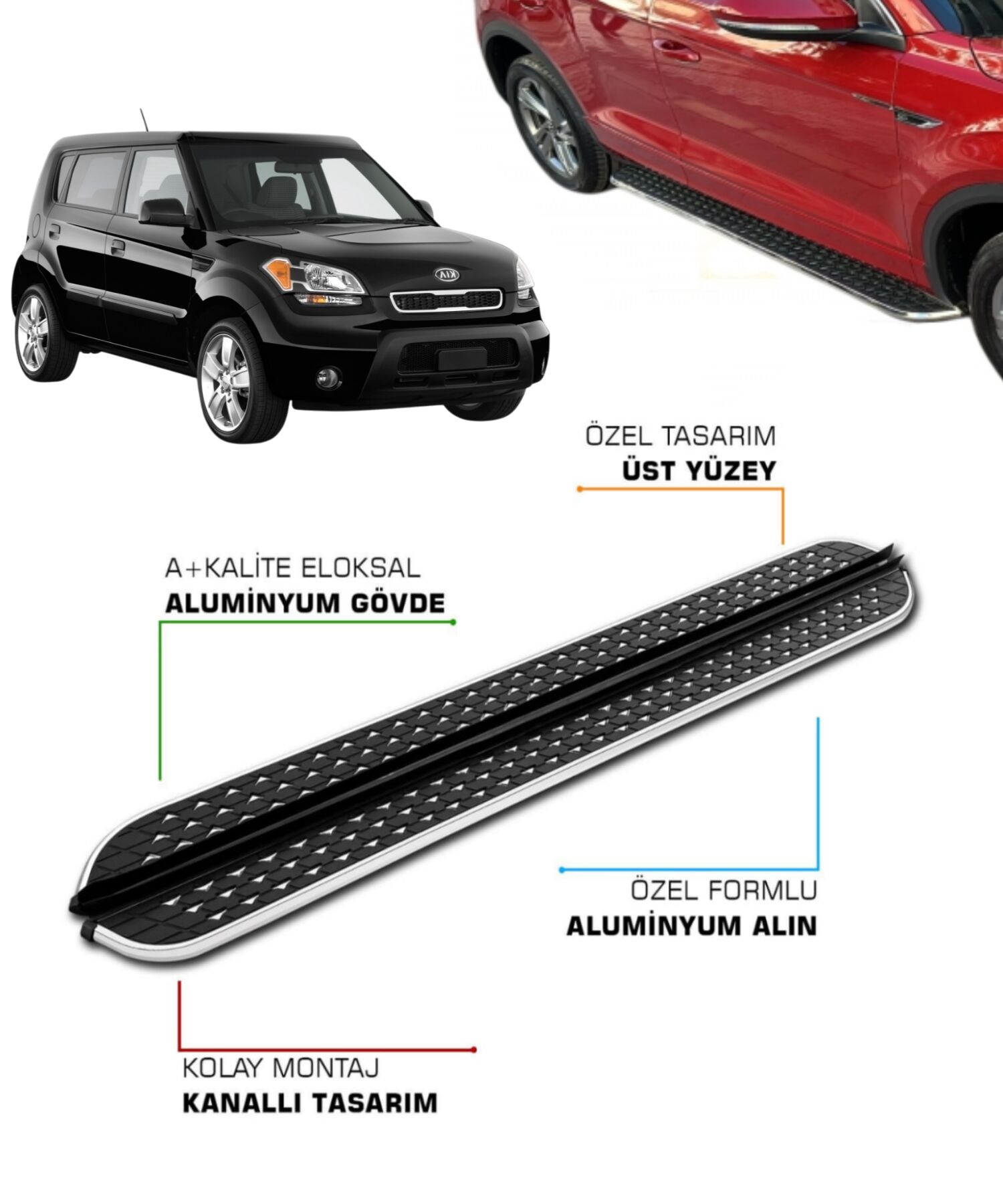 KIA SOUL 2008 2009 2010 2011 2012 2013 2014 YAN BASAMAK
