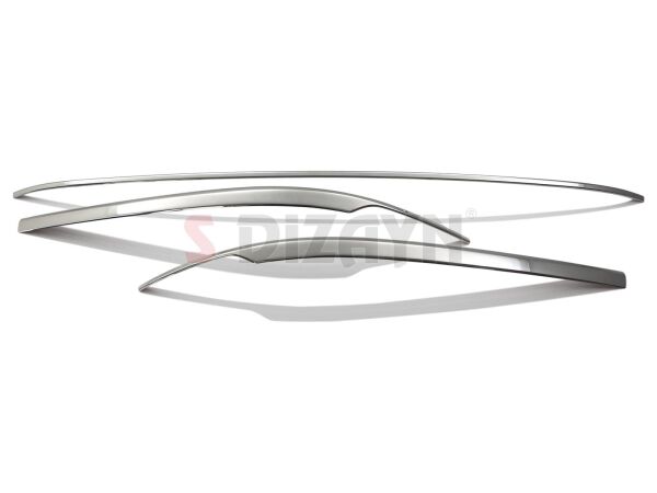 VW Passat B8.5 Krom Arka Tampon Alt Çıtası 3 Parça 2019 2020 2021 2022 2023