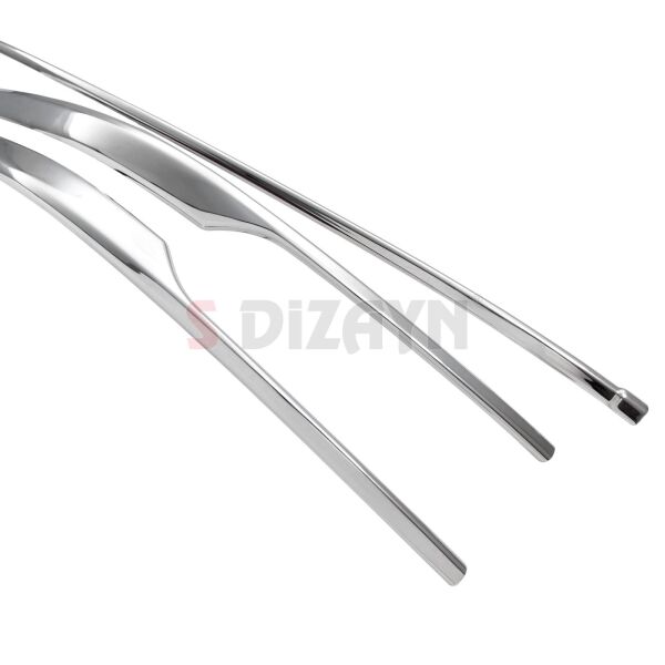 VW Passat B8.5 Krom Arka Tampon Alt Çıtası 3 Parça 2019 2020 2021 2022 2023