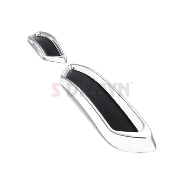 VW Passat B8 Krom Egzoz Görünümü Difüzör R Line Still 2 Parça 2015 2016 2017 2018 2019