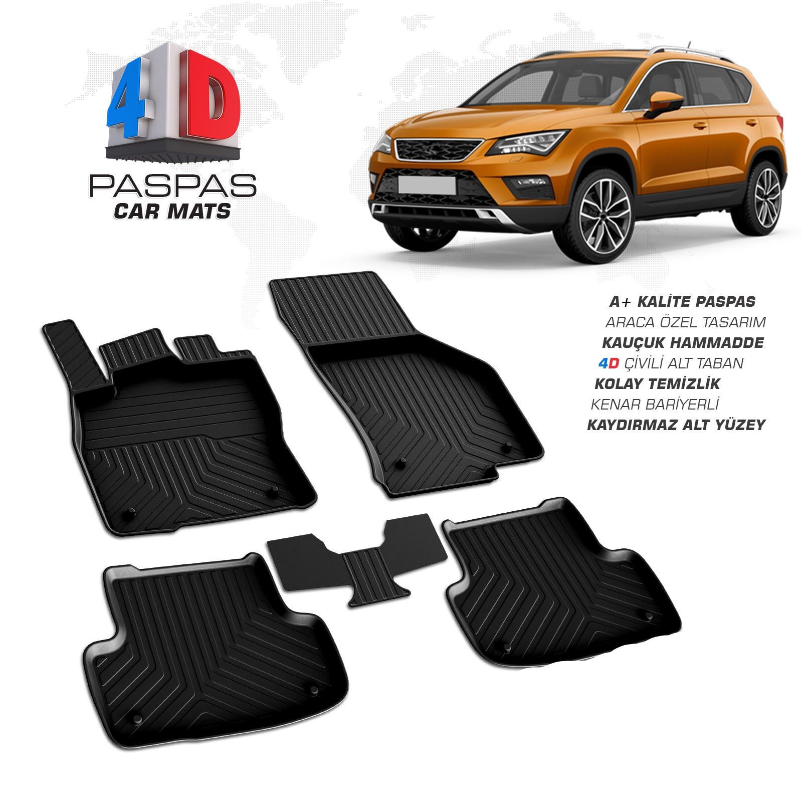 SEAT ATECA 4D HAVUZLU PASPAS OMSA 2016 2017 2018 2019 2020 2021