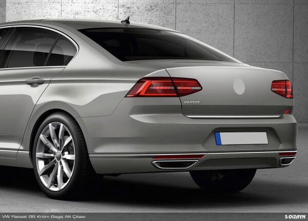 VW Passat B8 Krom Bagaj Alt Çıtası 2015 2016 2017 2018 2019