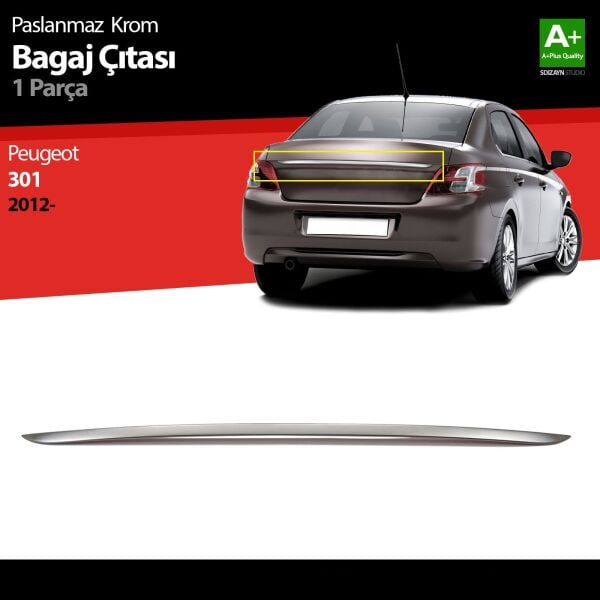 Peugeot 301 Krom Bagaj Çıtası 2012 2013 2014 2015 2016 2017