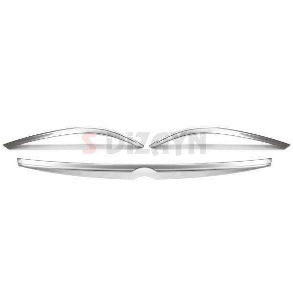 VW Passat B8.5 Krom Far Üzeri Çıta Seti 3 Parça 2019 2020 2021 2022 2023