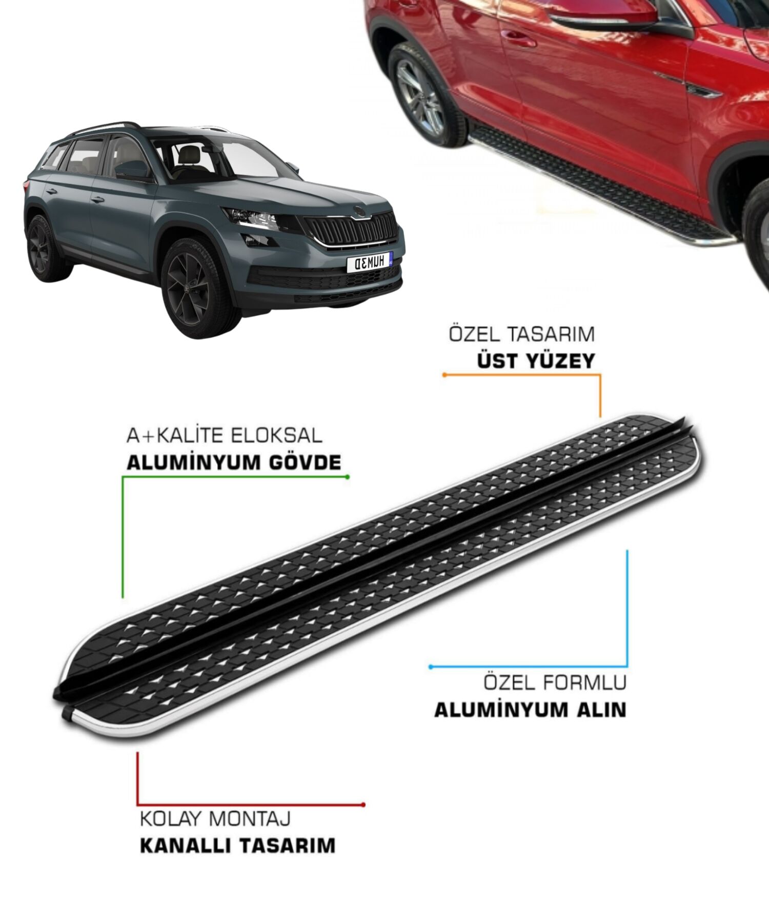 KODIAQ 2017 2018 2019 2020 2021 2022 2023 2024 YAN BASAMAK
