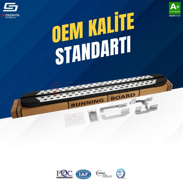 VW Transporter T6 Kısa Şase TrimLine Gri Yan Basamak 215 Cm 2015 2016 2017 2018 2019