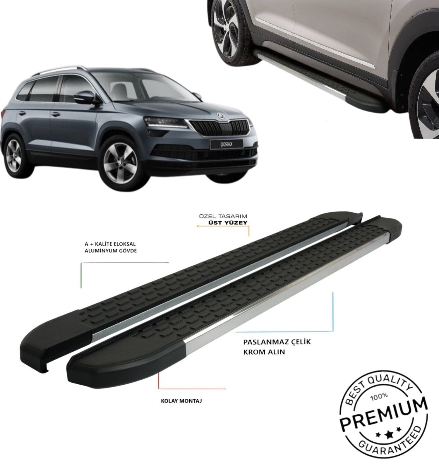 SKODA KAROQ YAN BASAMAK OMSA NEVADA 2018 2019 2020 2021 2022 2023 2024 MSNVDK