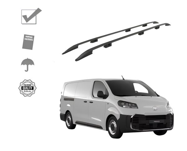 TOYOTO PROACE KARGO KISA ŞASE TAVAN ÇİTASI PORTBAGAJ SİYAH 2019 2020 2021 2022 2023 2024 2025 2026 2027