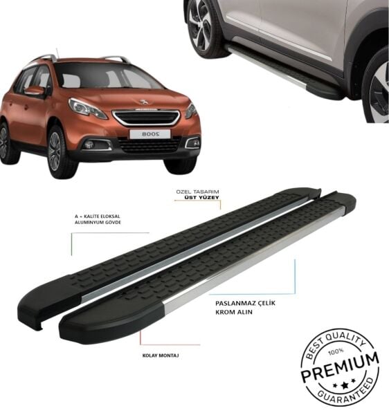 Peugeot 2008 Uyumlu Yan Basamak Omsa 2013 2014 2015 2016 2017 2018