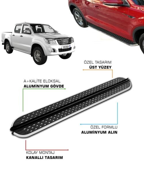TOYOTA HILUX UYUMLU 2006 2007 2008 2009 2010 2011 2012 2013 2014 2015 YAN BASAMAK