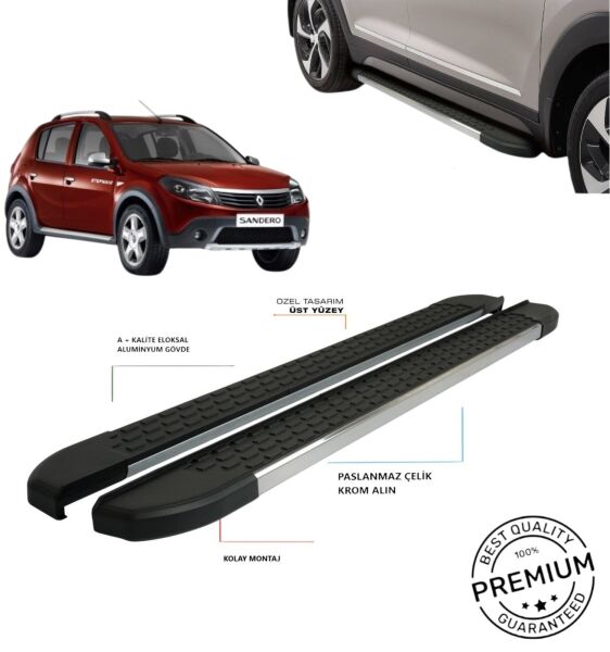 Sandero Stapway 2 Yan Basamak Omsa 2012 2013 2014 2015 2016 2017 2018 2019 2020