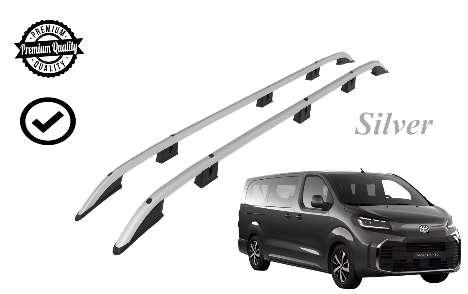 TOYOTO PROACE VERSO KISA ŞASE TAVAN ÇİTASI PORTBAGAJ GRİ 2019 2020 2021 2022 2023 2024 2025 2026