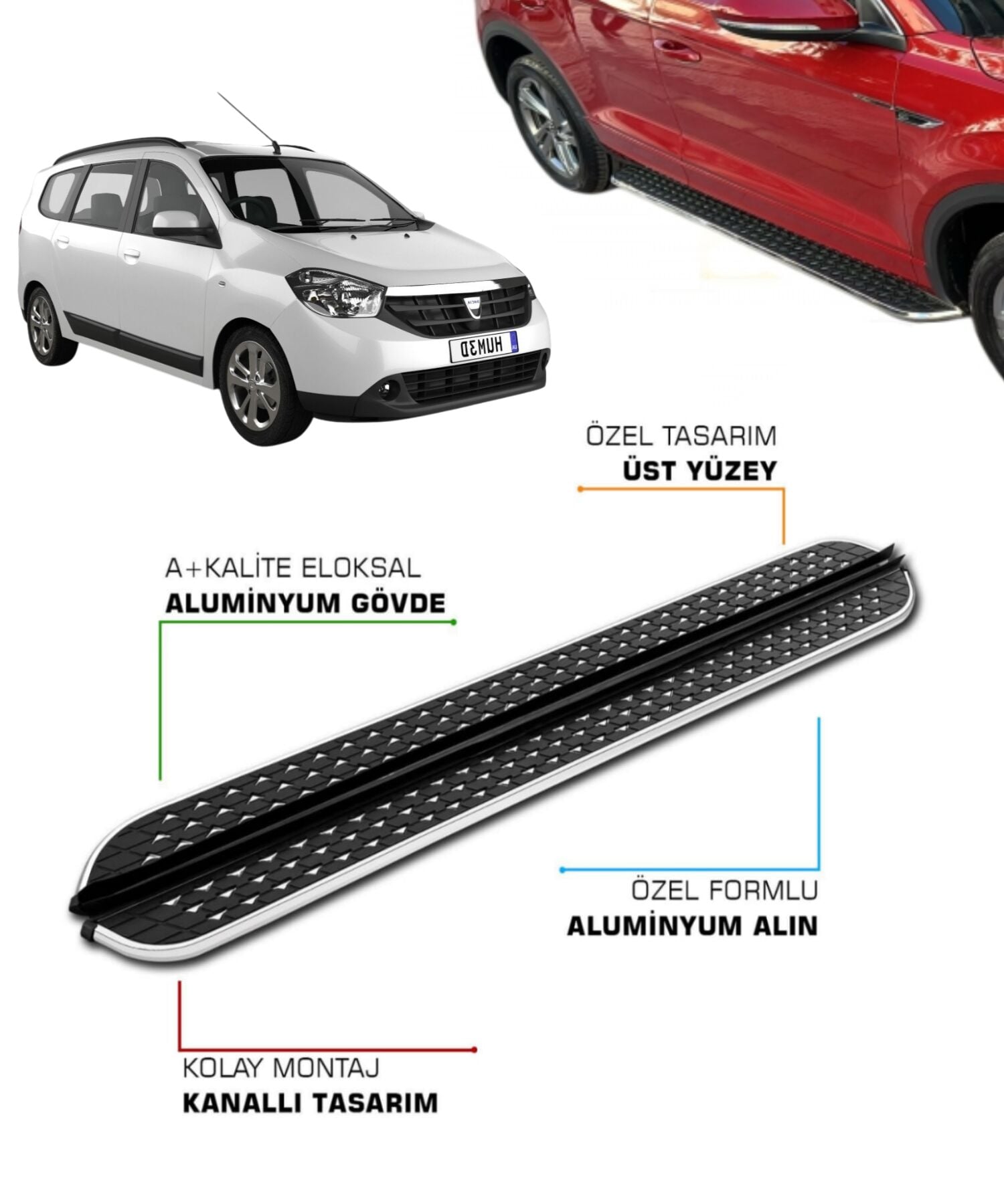 DACIA LODGY 2012 2013 2014 2015 2016 2017 2018 2019 2020 YAN BASAMAK