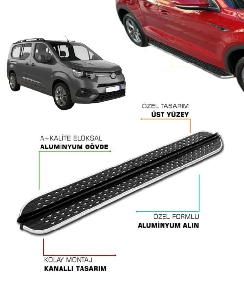 TOYOTA PROACE CİTY ''KISA ŞASE'' 2019 2020 2021 2022 2023 2024 2025 YAN BASAMAK