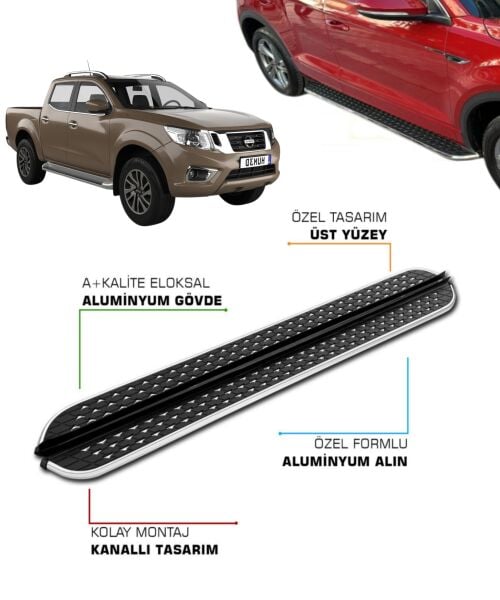 NİSSAN NAVARA 2006 2007 2008 2009 2010 2011 2012 2013 2014 2015 YAN BASAMAK