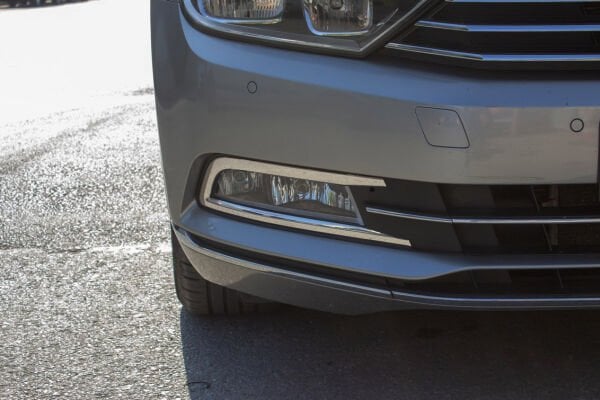 VW Passat B8 Sis Farı Çerçevesi & Ara Çıtası & Tampon Çitası Krom Takımı 2015 2016 2017 2018 2019 (6 parça)