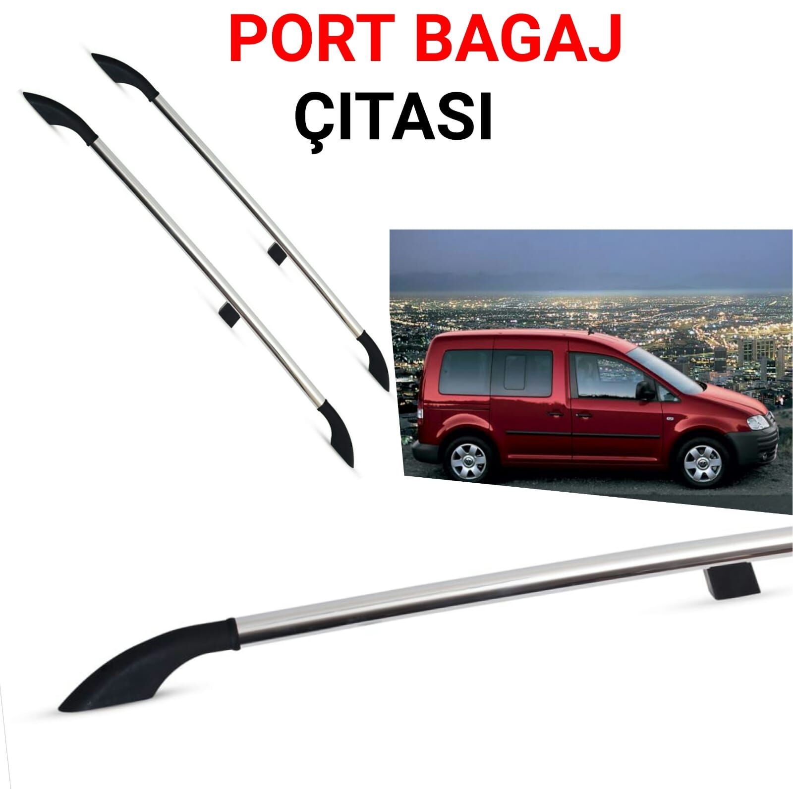 CADDY KISA ŞASE PORTBAGAJ TAVAN ÇİTASI GRİ 2003 2004 2005 2006 2007 2008 2009 2010