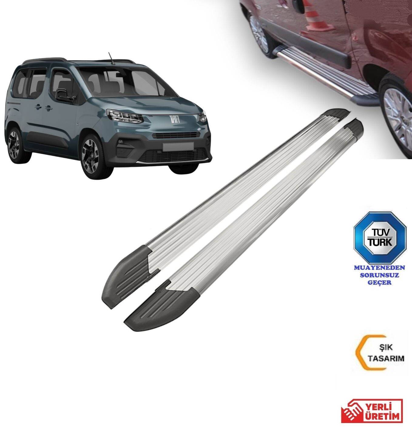 FİAT DOBLO CARGO KISA ŞASE YAN BASAMAK KORUMA 2024 2025 2026 2027
